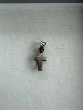 Sterling Silver Cross Pendant Puff Cross Charm